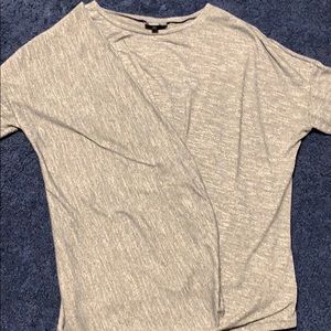 Top shop grey sweater Sz6 folds on front Dolman